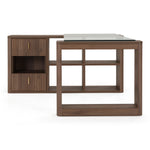 Roma - Modern Glass + Walnut Reversible Desk by VIG Furniture - View 3