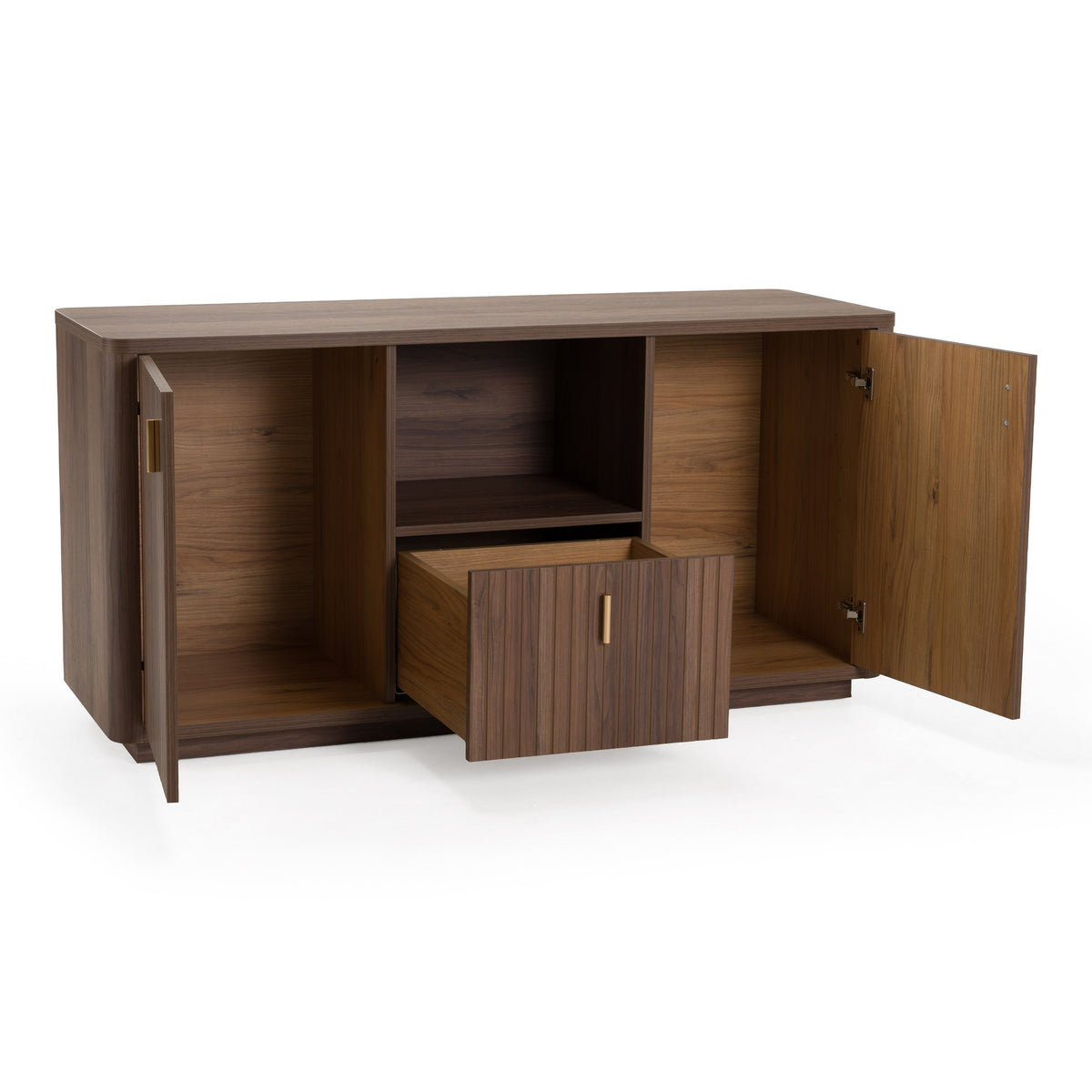 Roma - Modern Walnut + Gold File Cabinet by VIG Furniture - View 5