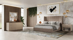 Roma - Modern Taupe Microfiber Upholstered Bed by VIG Furniture - View 3