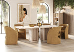 Roma - Modern Travertine Rectangular Dining Table by VIG Furniture - View 3