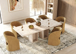 Roma - Modern Travertine Rectangular Dining Table by VIG Furniture - View 2