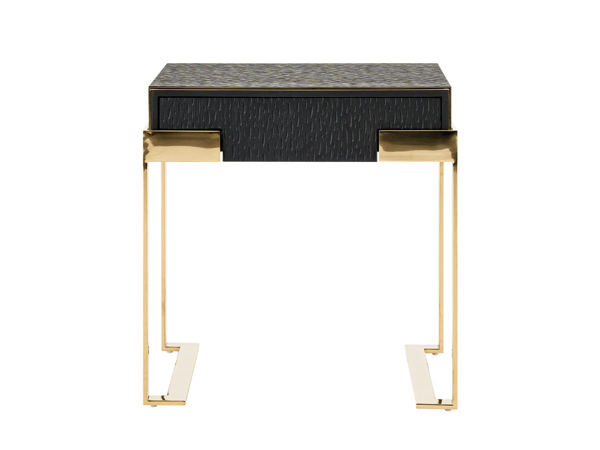 Rothsay - Modern Wenge + Gold Nightstand by VIG Furniture - View 1