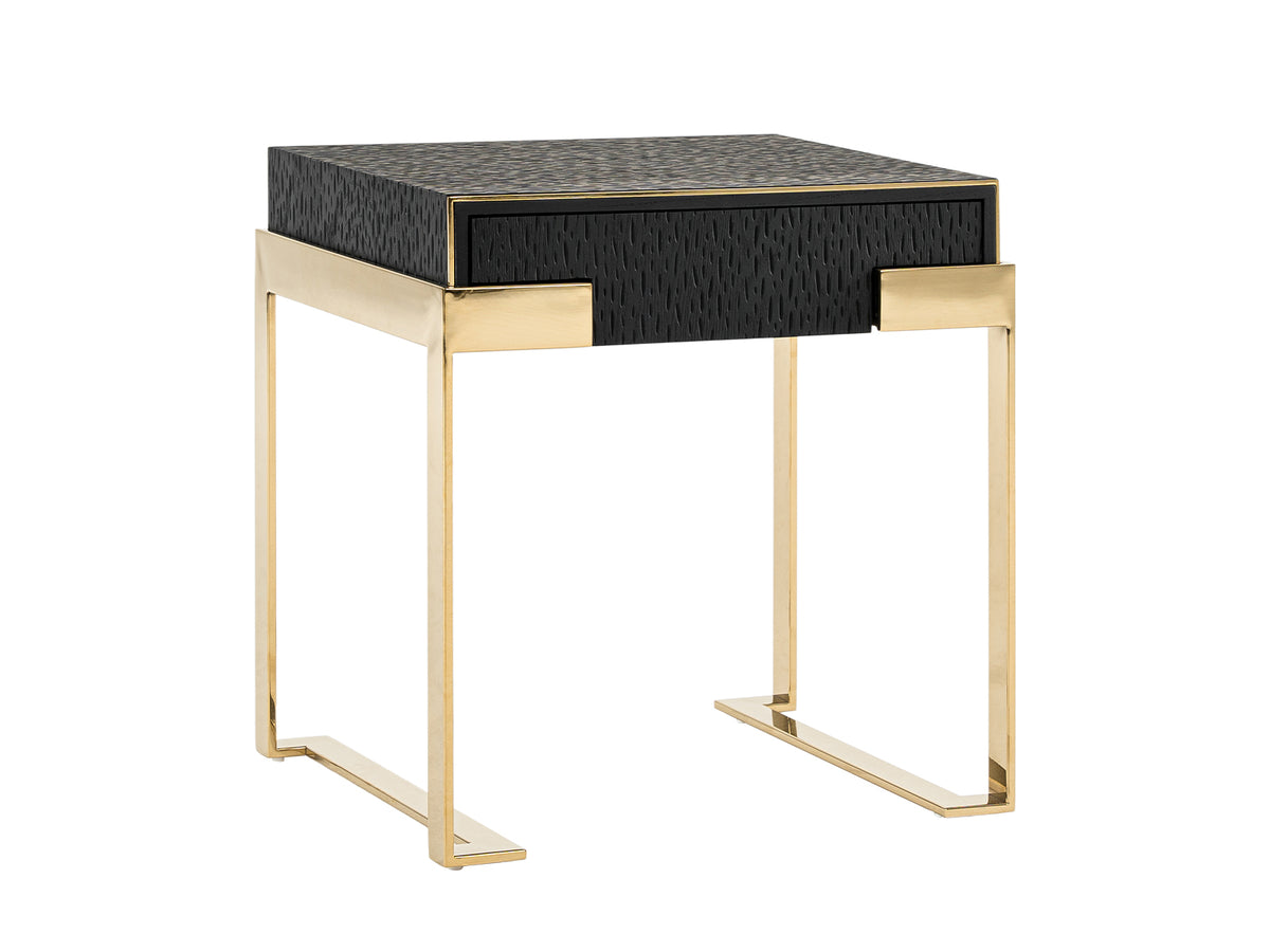 Rothsay - Modern Wenge + Gold Nightstand by VIG Furniture - View 2
