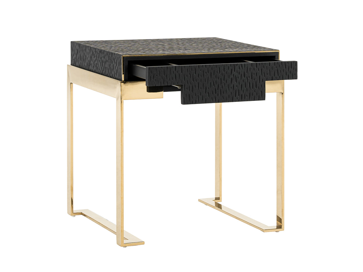 Rothsay - Modern Wenge + Gold Nightstand by VIG Furniture - View 5