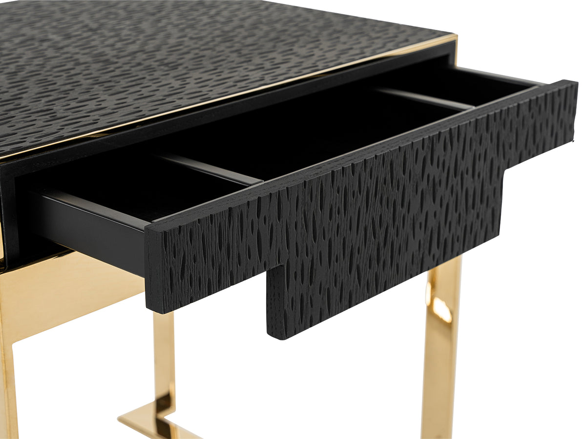 Rothsay - Modern Wenge + Gold Nightstand by VIG Furniture - View 6