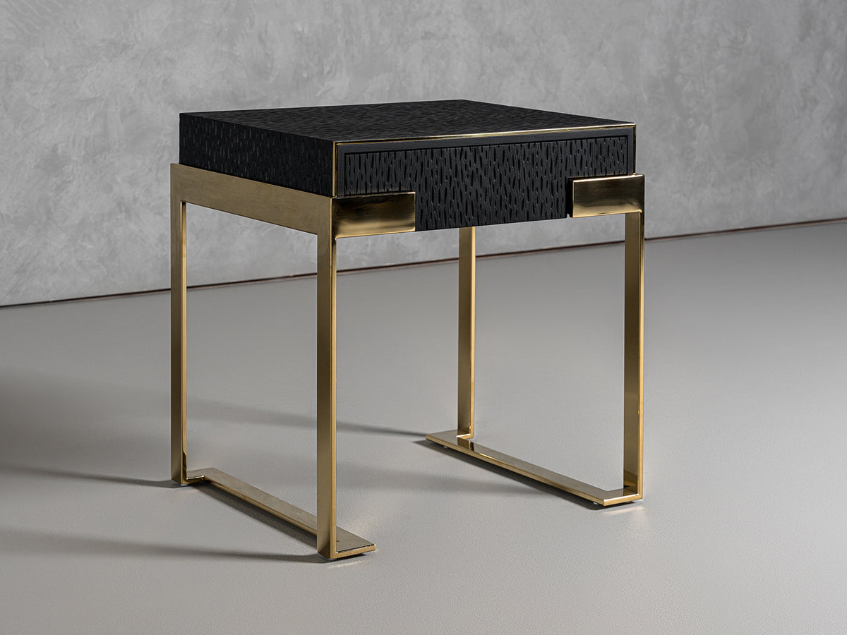 Rothsay - Modern Wenge + Gold Nightstand by VIG Furniture - View 9