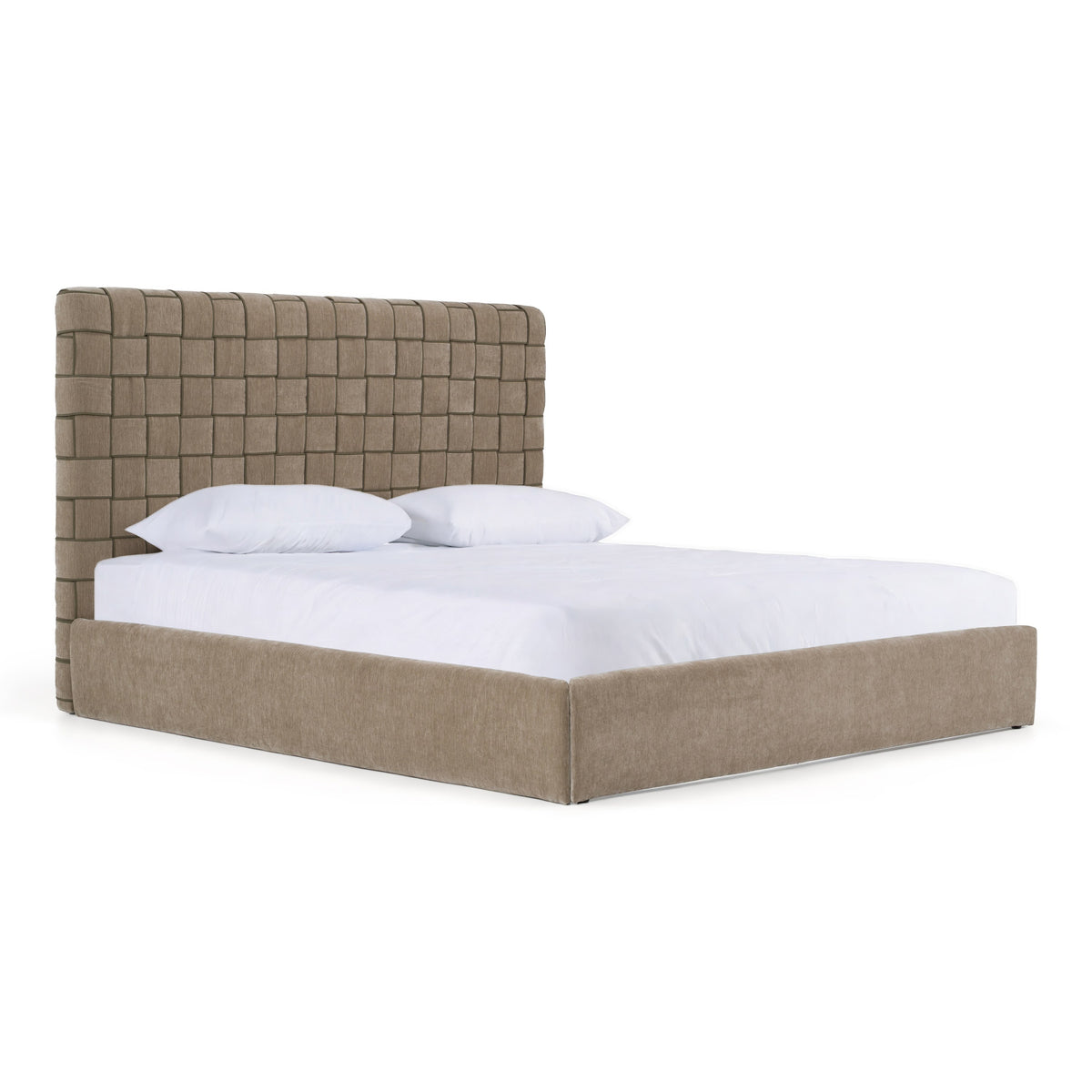 Rousey - Modern Taupe Fabric Bed by VIG Furniture - View 8