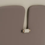 Pangea - Mid-Century Modern Cream & Taupe Vegan Leather + Grey Ash Dining Chair (Set of 2) by VIG Furniture - View 6