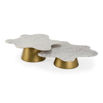 Gabbro - Glam White Marble + Gold Nesting Coffee Table Set by VIG Furniture - View 5