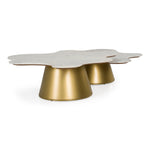 Gabbro - Glam White Marble + Gold Nesting Coffee Table Set by VIG Furniture - View 4