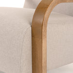 Sada - Mid-Century Modern Beige Linen + Chestnut Accent Chair by VIG Furniture - View 6