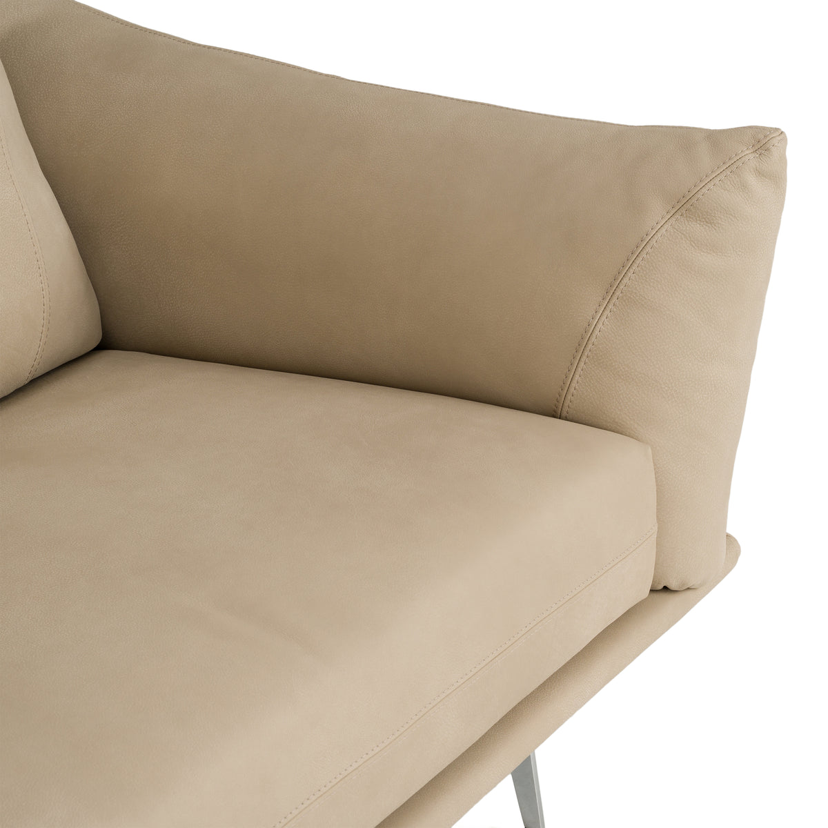 Saint Tropez - Modern Italian Beige Leather Sofa by VIG Furniture - View 6
