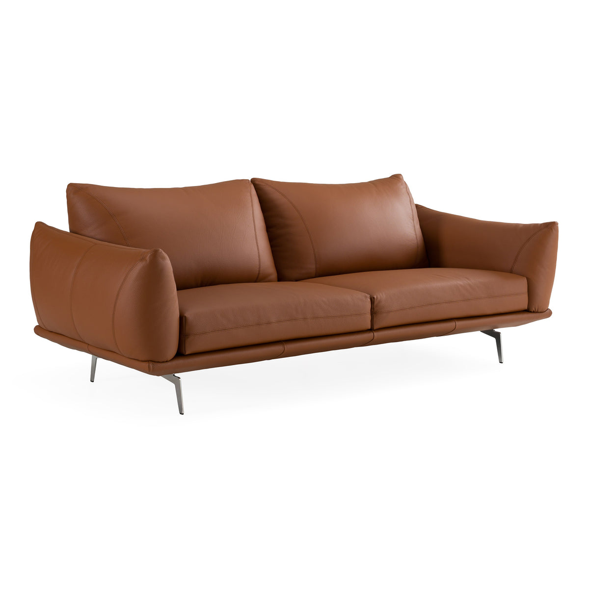 Saint Tropez - Modern Italian Cognac Leather Sofa by VIG Furniture - View 2