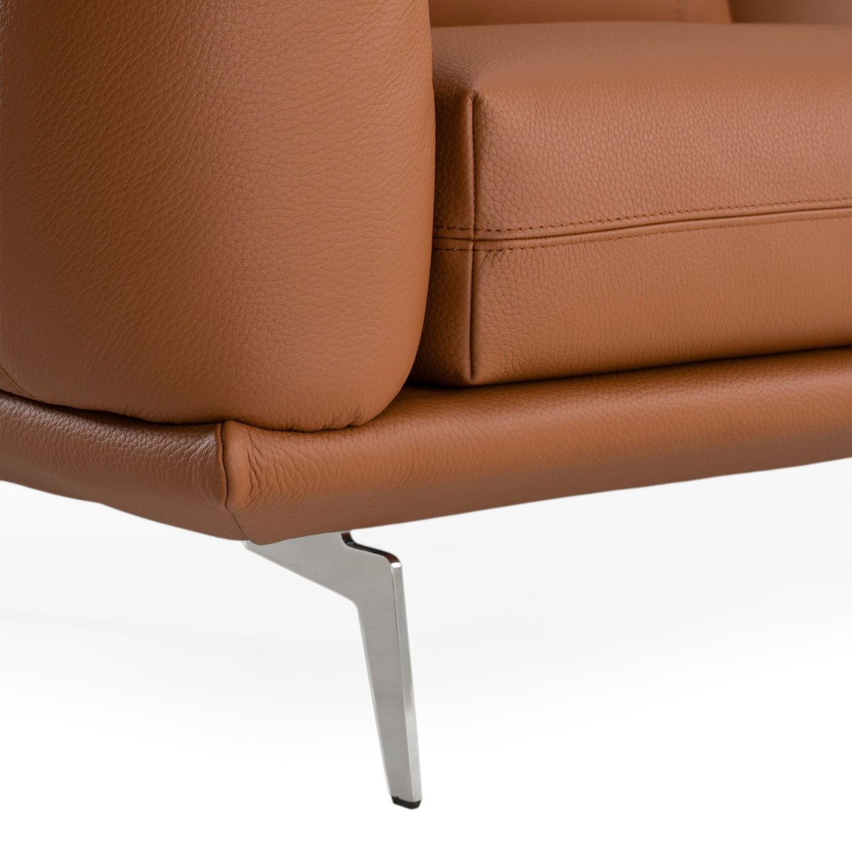 Saint Tropez - Modern Italian Cognac Leather Sofa by VIG Furniture - View 5