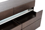 Ceres - Contemporary Brown Oak and Grey Dresser w/ LED Light by VIG Furniture - View 3