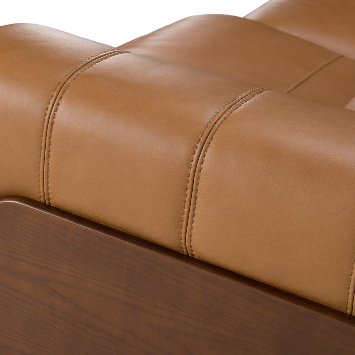 Sandstone - Modern Brown Leather Sofa w/ 2 Electric Recliners by VIG Furniture - View 2