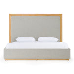 Santa Barbara - Modern Grey Fabric + Natural Bed by VIG Furniture - View 1