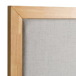 Queen Santa Barbara - Modern Grey Fabric + Natural Bedroom Set