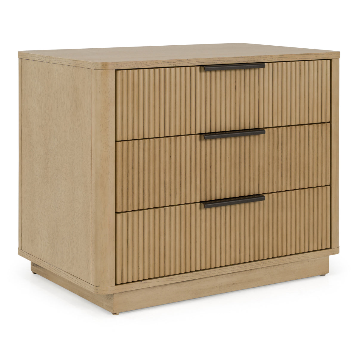 Santa Monica - Modern Natural Oak 3 Drawer Nightstand by VIG Furniture - View 2