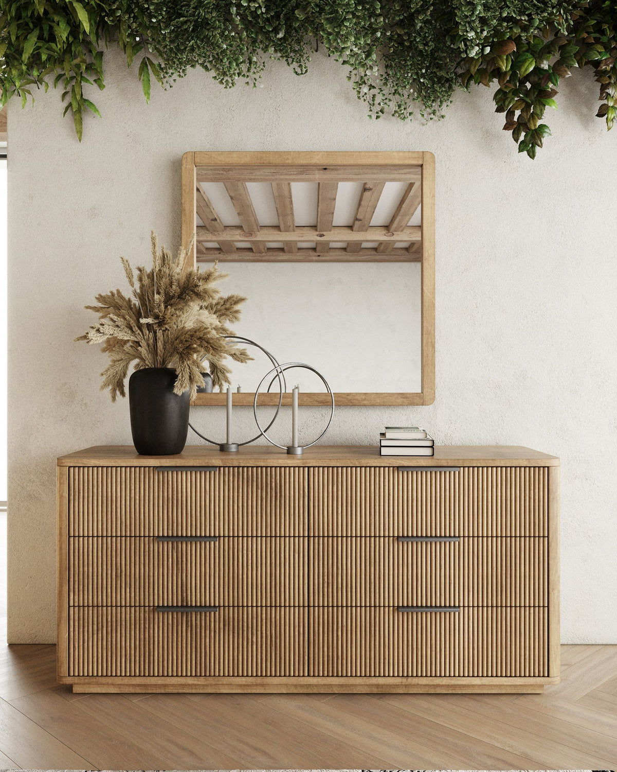 Queen Santa Monica - Modern Natural Oak Bedroom Set