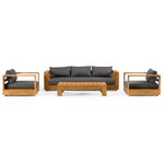 Santorini - Outdoor Natural Teak Coffee Table by VIG Furniture - View 7