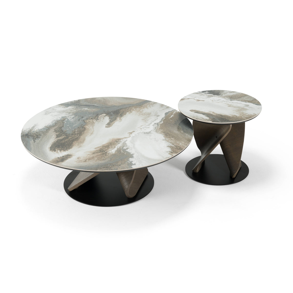 Schiff - Modern Marbled Ceramic Coffee Table Set by VIG Furniture - View 1