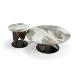 Schiff - Modern Marbled Ceramic Coffee Table Set by VIG Furniture - View 2