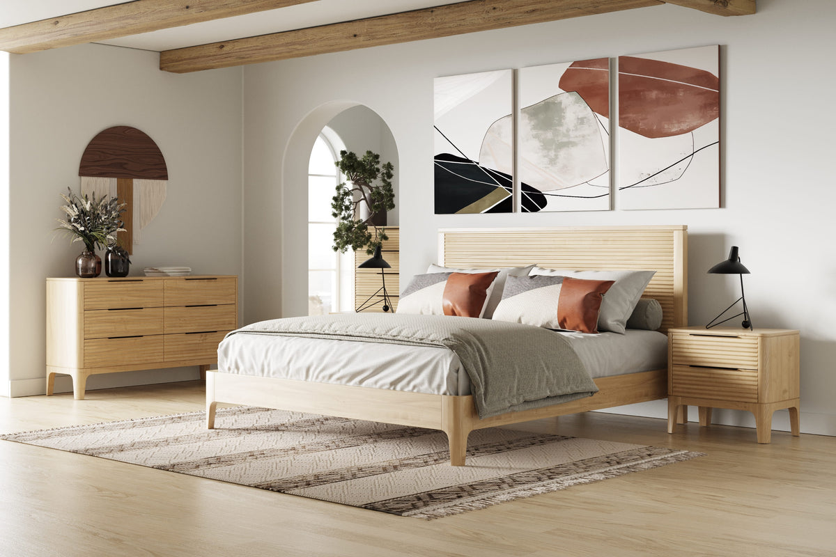 Seattle - Modern Natural Oak Bed by VIG Furniture - View 13