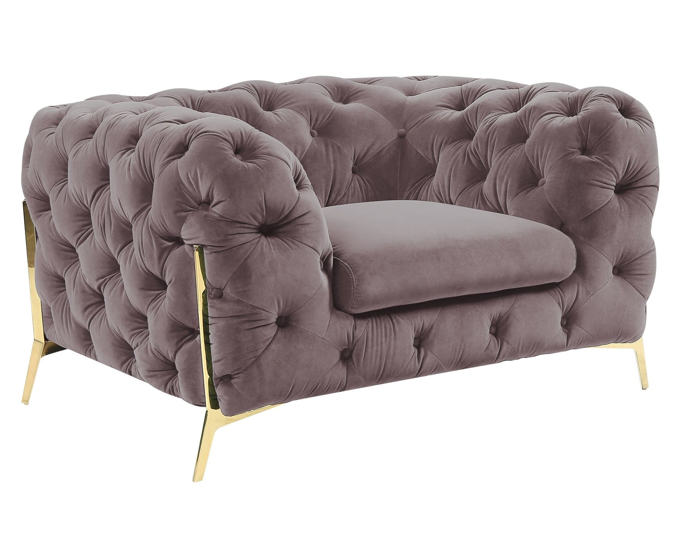 Sheila - Transitional Silver Fabric Chair by VIG Furniture - View 1