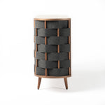 Sheridan - Mid-Century Modern Grey Fabric + Walnut Buffet by VIG Furniture - View 5