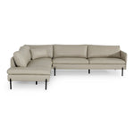 Sherry - Modern Grey Leather Left Facing Sectional Sofa by VIG Furniture - View 8