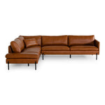 Sherry - Modern Cognac Leather Left Facing Sectional Sofa by VIG Furniture - View 6