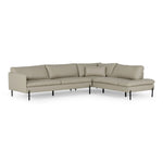 Sherry - Modern Grey Leather Right Facing Sectional Sofa by VIG Furniture - View 1
