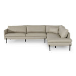 Sherry - Modern Grey Leather Right Facing Sectional Sofa by VIG Furniture - View 8