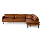 Sherry - Modern Cognac Leather Right Facing Sectional Sofa by VIG Furniture - View 6