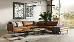 Sherry - Modern Cognac Leather Right Facing Sectional Sofa by VIG Furniture - View 8
