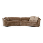 Sheth - Modern Brown Fabric Curved Sectional Sofa by VIG Furniture - View 1