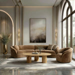 Sheth - Modern Brown Fabric Curved Sectional Sofa by VIG Furniture - View 8