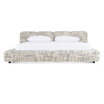 Eastern King Shiloh - Modern Off-White + Black Fabric Bed by VIG Furniture - View 1