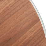 Silvia Modern Walnut & Stainless Steel Coffee Table by VIG Furniture - View 2