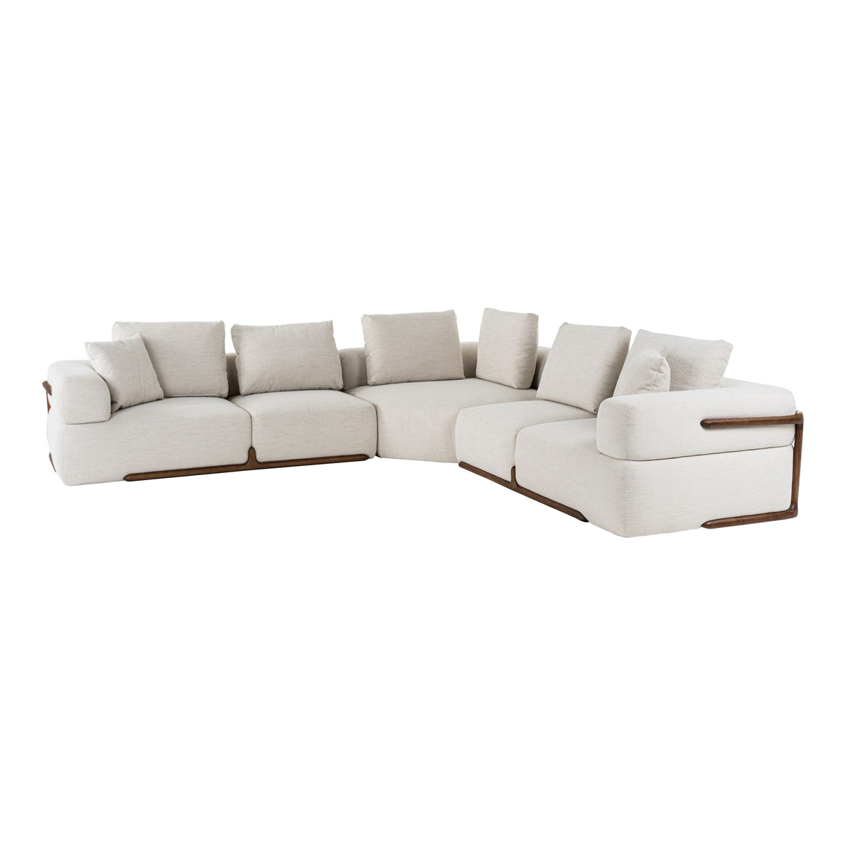 Simone - Modern Off-White Fabric Sectional Sofa by VIG Furniture - View 1