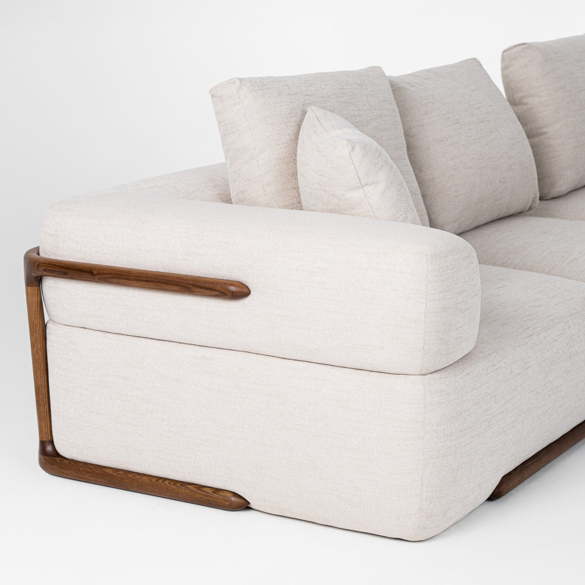 Simone - Modern Off-White Fabric Sectional Sofa by VIG Furniture - View 7