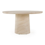 Sinai - Modern Faux Travertine Concrete Round Dining Table by VIG Furniture - View 1