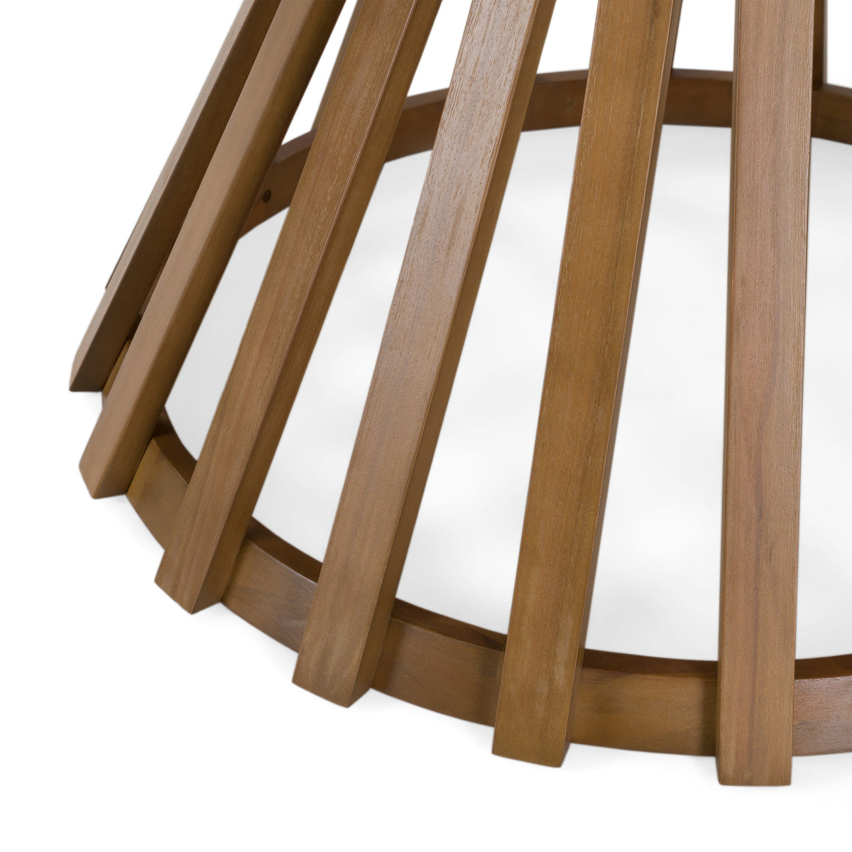 Sintra - Outdoor Eucalyptus Round Dining Table by VIG Furniture - View 6