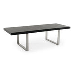 Skyline Modern Black Crocodile Lacquer Extendable Dining Table by VIG Furniture - View 5