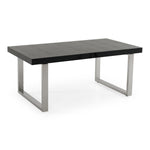 Skyline Modern Black Crocodile Lacquer Extendable Dining Table by VIG Furniture - View 6