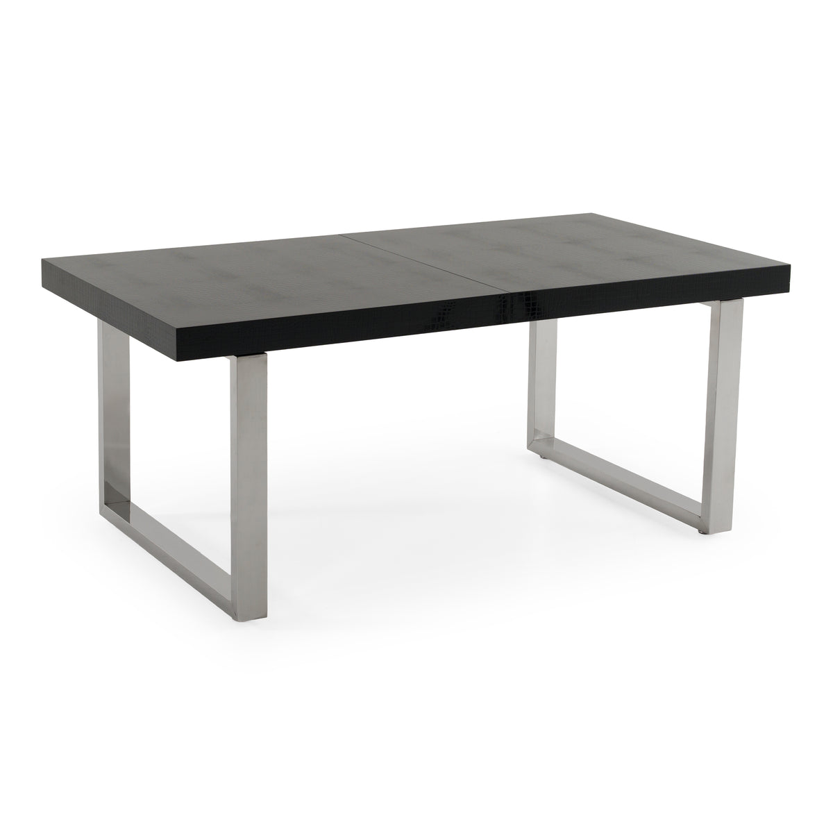 Skyline Modern Black Crocodile Lacquer Extendable Dining Table by VIG Furniture - View 6