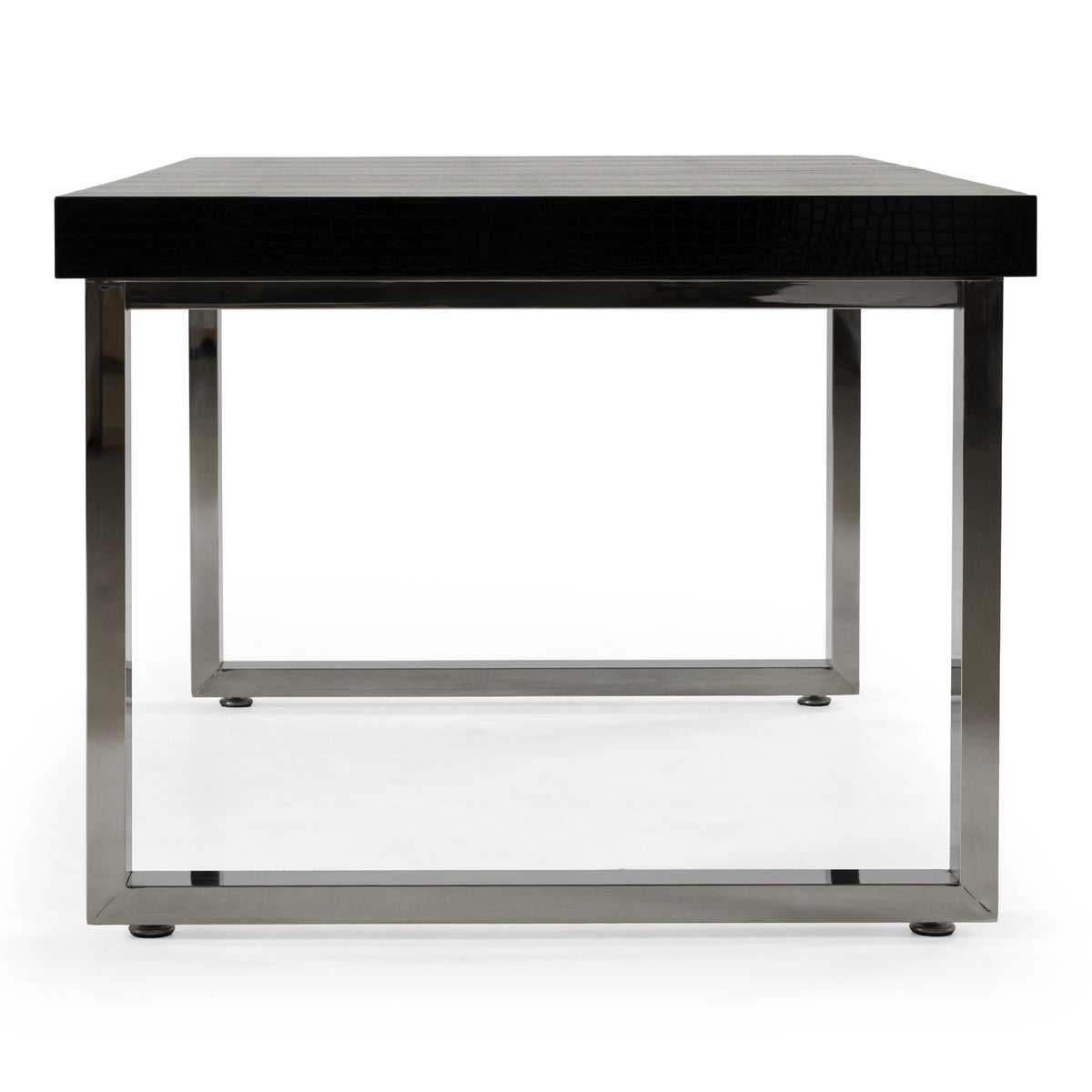 Skyline Modern Black Crocodile Lacquer Extendable Dining Table by VIG Furniture - View 7
