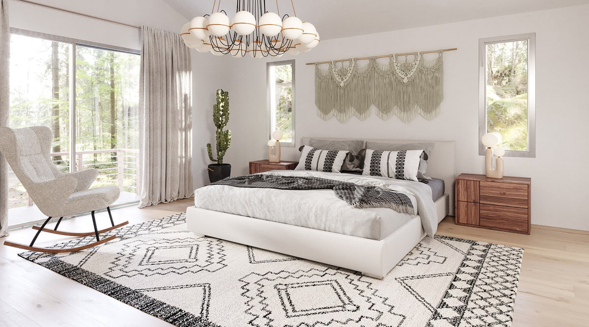 Sogno - Italian Modern Beige Fabric Low Headboard Q Bed by VIG Furniture - View 1