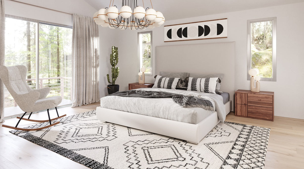 Sogno - Italian Modern Beige Fabric High Headboard EK Bed by VIG Furniture - View 1